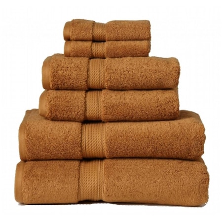 Superior 900GSM Egyptian Cotton 6-Piece Towel Set  Rust 900GSM 6 PC SET RT